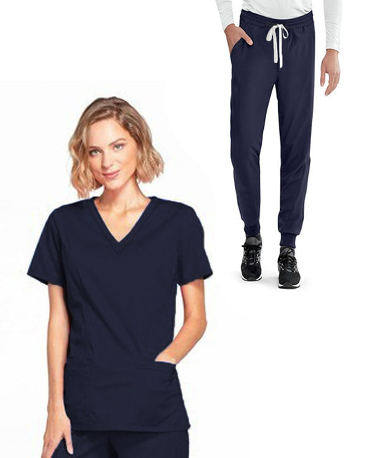 Stretch Jogger Scrub Set 4 | Comfortable Scrub | The Scrub Stop